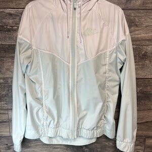 Nike Windrunner Hooded Windbreaker Jacket Mint Green Women’s Medium Y2K
